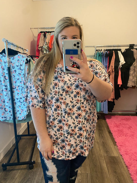 Pink Floral Top