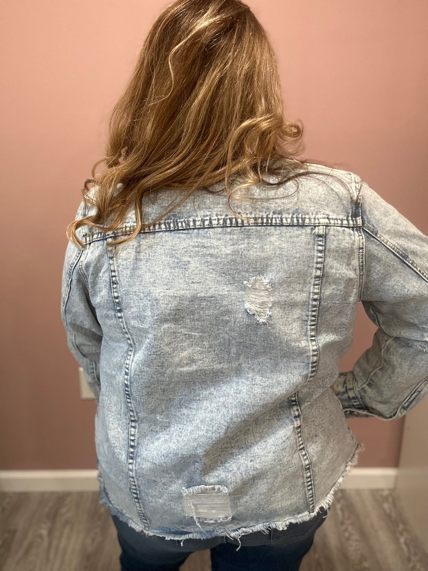 Distress Denim Jacket