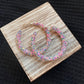 Multi Glitter Hoop Earring