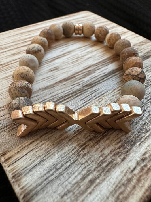 Brown Beaded Bracelet