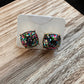 Multi color Glitter Studs