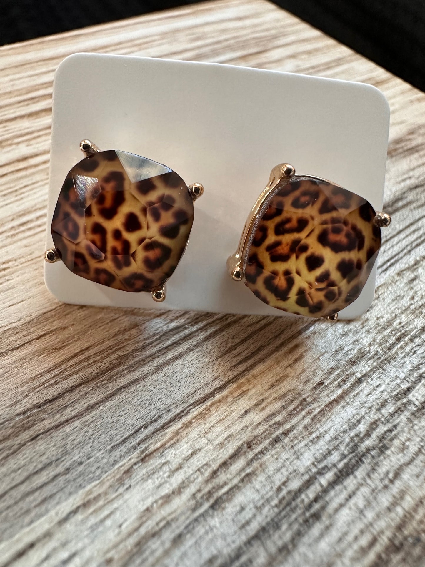 Leopard Studs