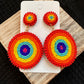 Somewhere over the Rainbow Beaded Earrings