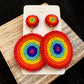 Somewhere over the Rainbow Beaded Earrings