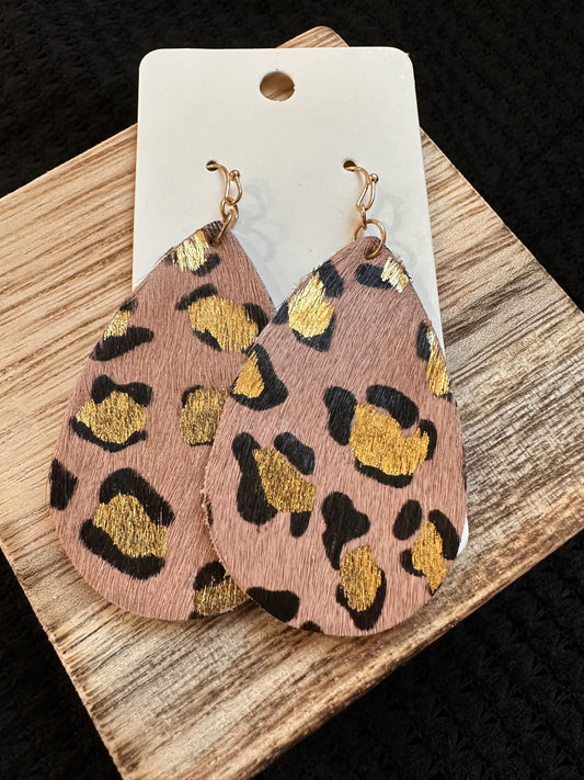 Mocha Leopard Earrings