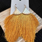 Mustard Tassel Earrings