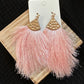 Pink Tassel Earrings