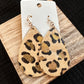 Tan Leopard Earrings