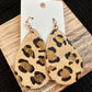 Tan Leopard Earrings