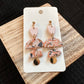 Pink Clay Multi Level Earrings