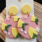 When Life Gives You Lemons Clay Earrings