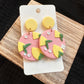 When Life Gives You Lemons Clay Earrings