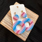 Pastel Striped Clay Circle Earrings