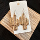 Gold Cactus Earrings