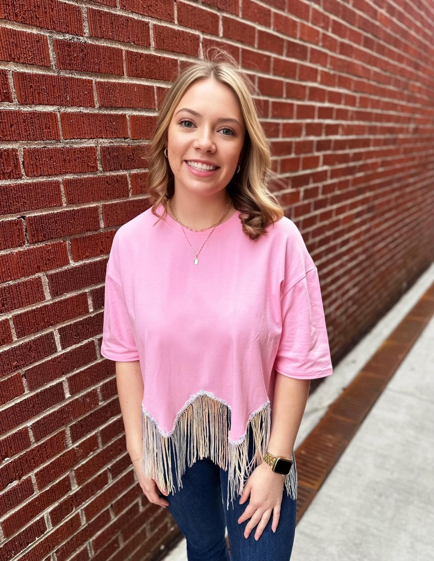 Sequin Tassel Top