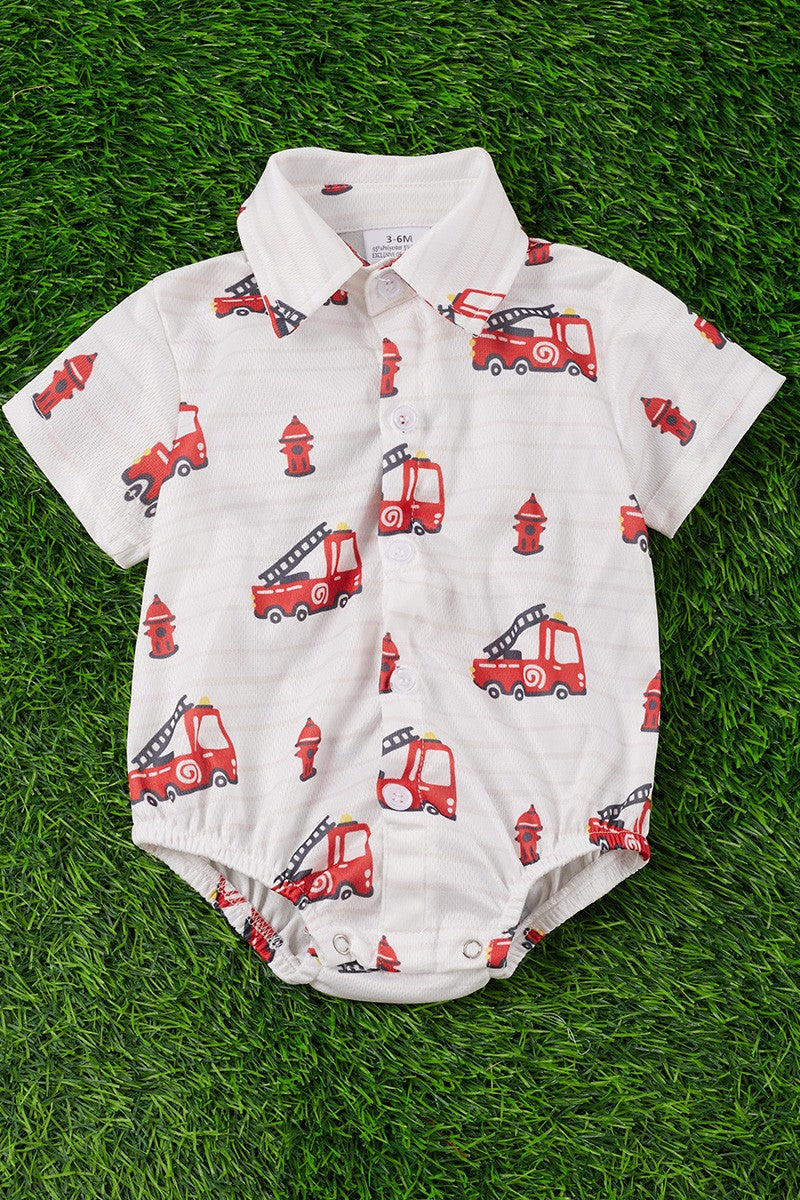 Firetruck Romper