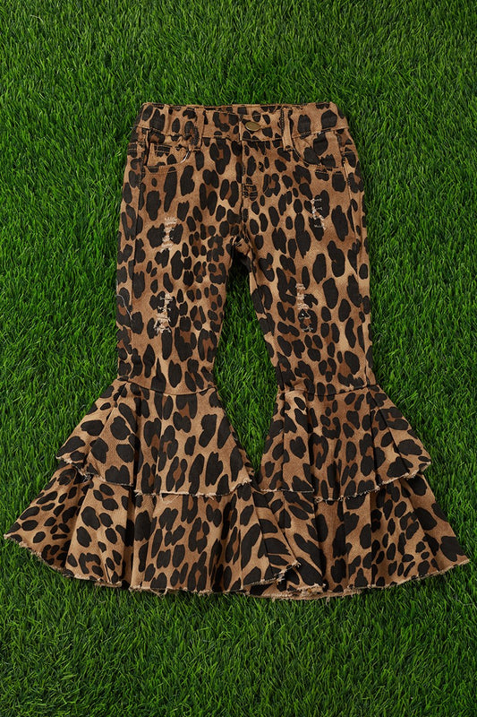 Leopard Bell Bottoms