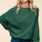 Hunter Green Asymmetric Sweater