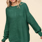 Hunter Green Asymmetric Sweater