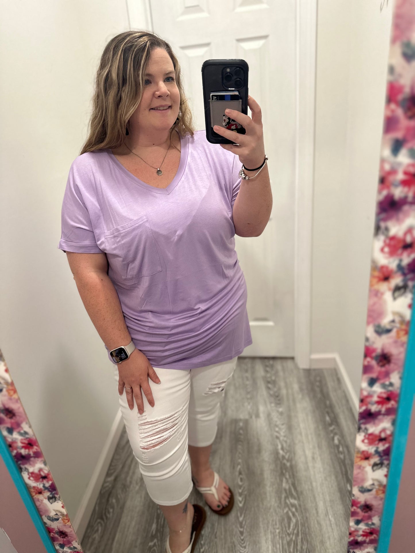 Lavender Slouchy Tee