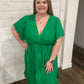 Kelly Green Crinkle Dress