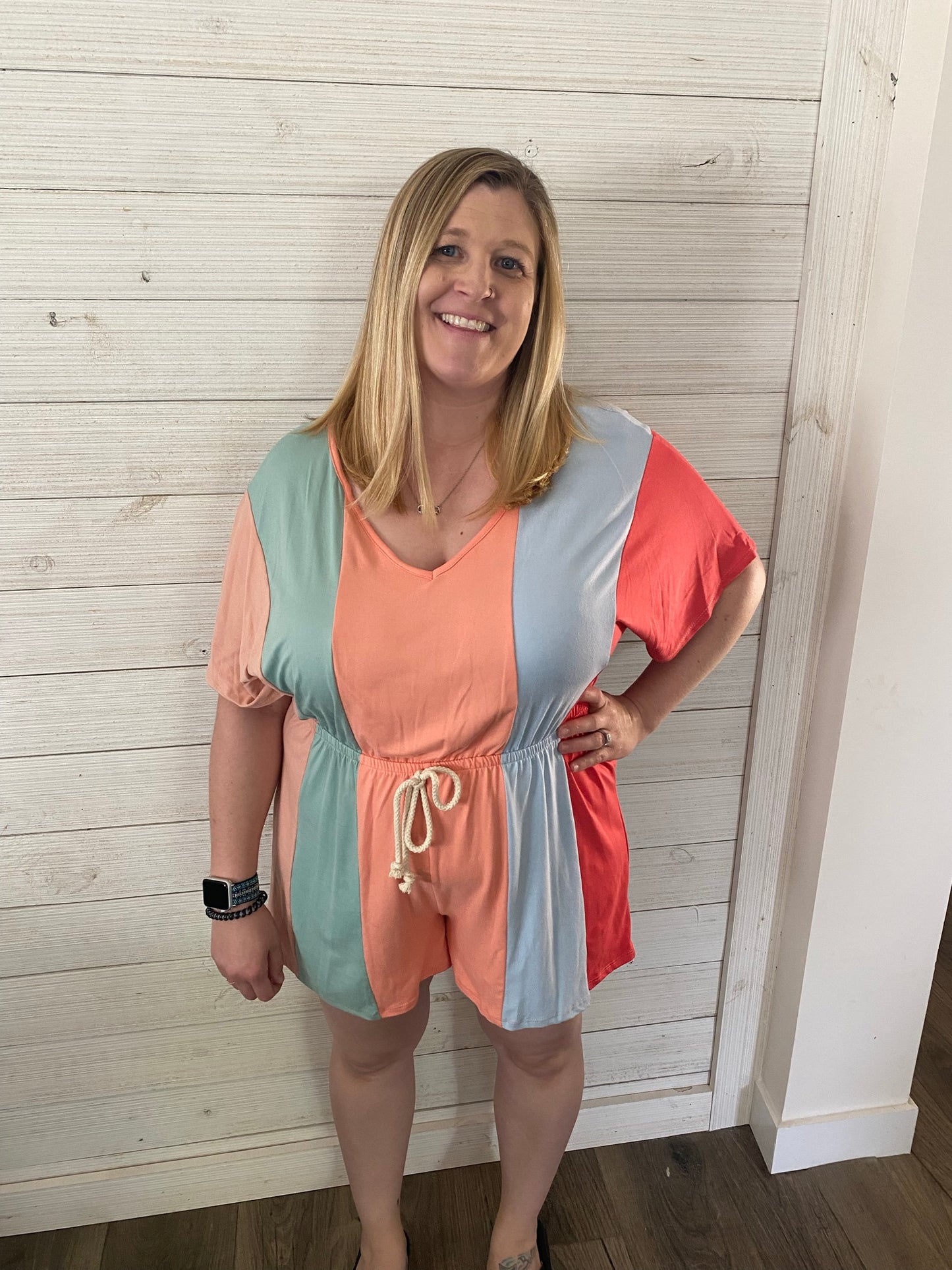 Colorblock Romper