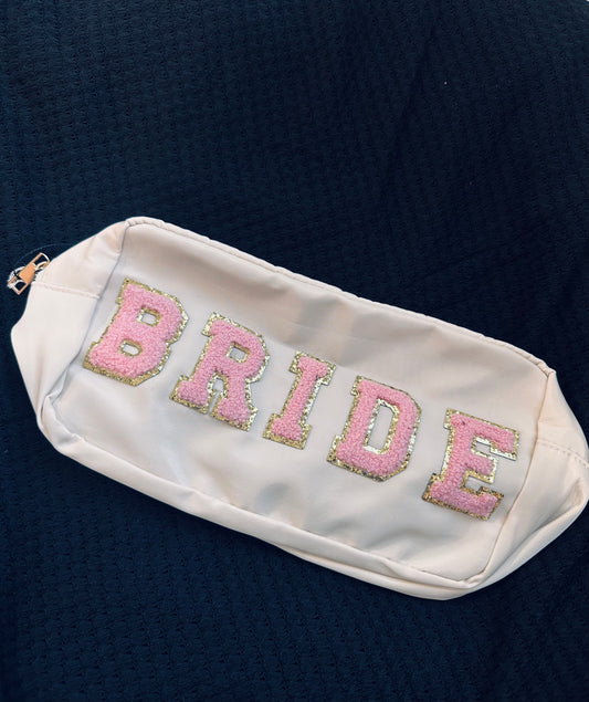 Bride Cream Makeup Bag