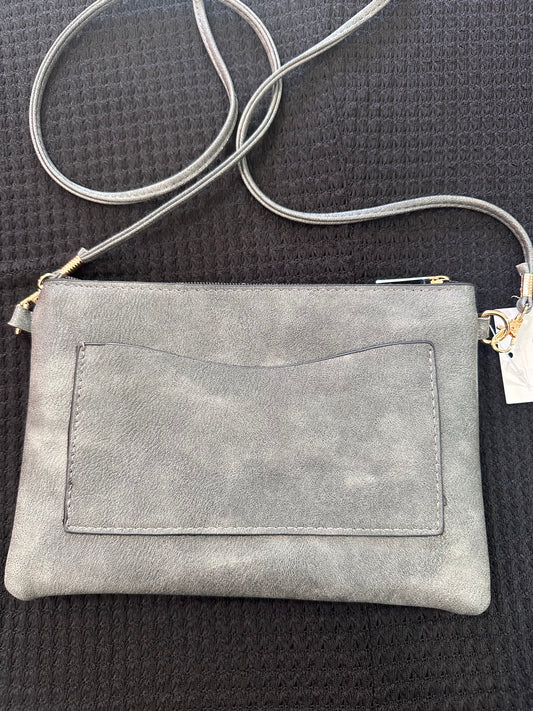 Grey Patterned Crossbody