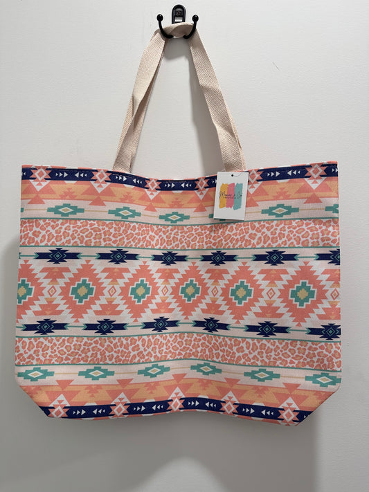 Aztec Print Tote