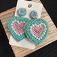 Heart to Heart Beaded Earrings